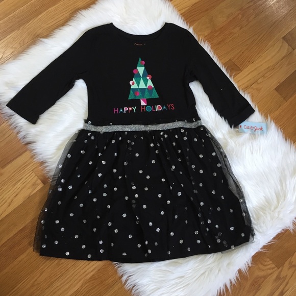 Cat & Jack Other - Cat & Jack Christmas Holiday Glitter Dress